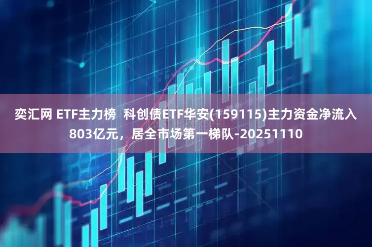 奕汇网 ETF主力榜  科创债ETF华安(159115)主力资金净流入803亿元，居全市场第一梯队-20251110